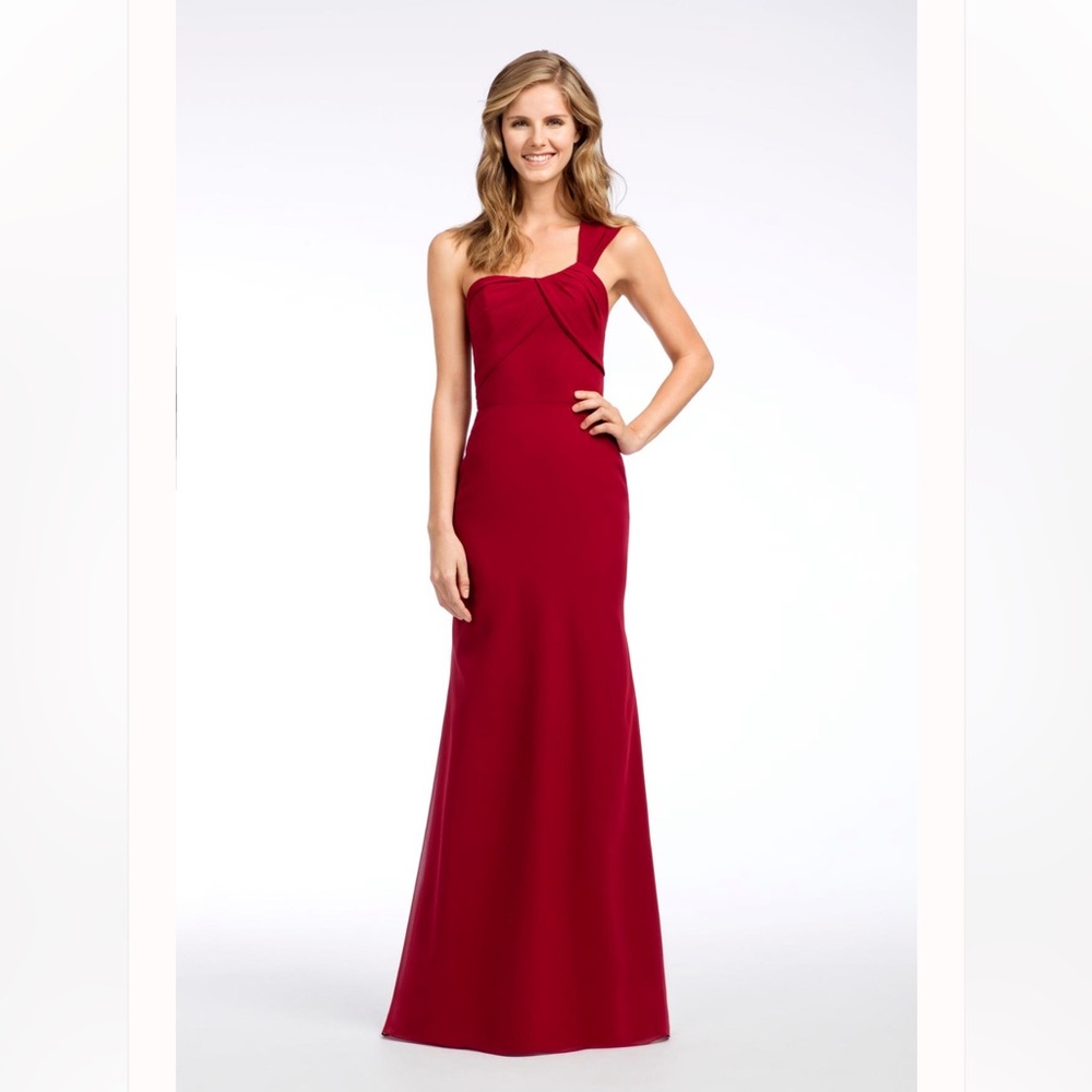 NWT Hayley Paige Occasion Dress. Style #5661 in color Crimson. Womens Size 12